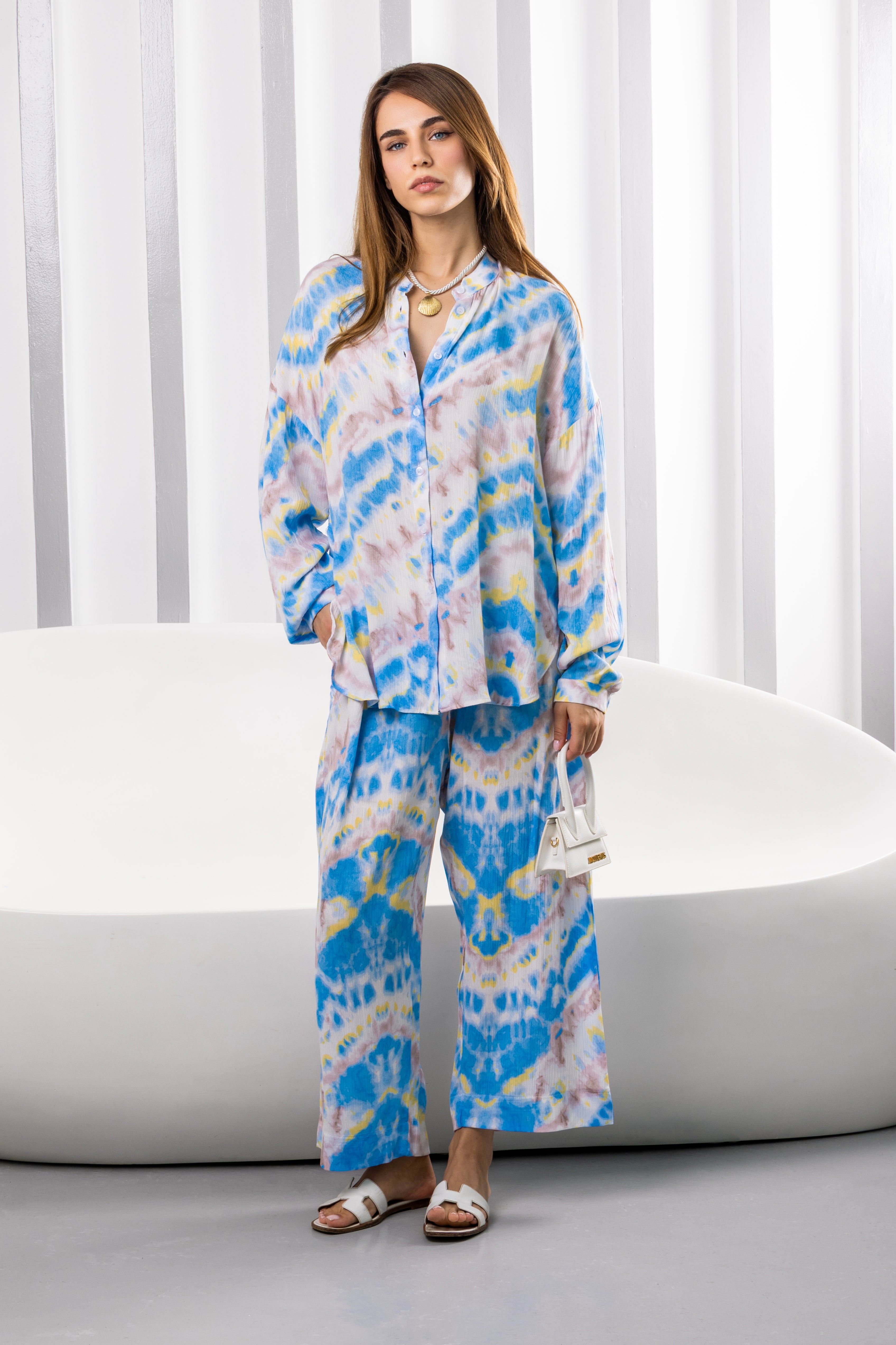 Blue Tie Dye Set