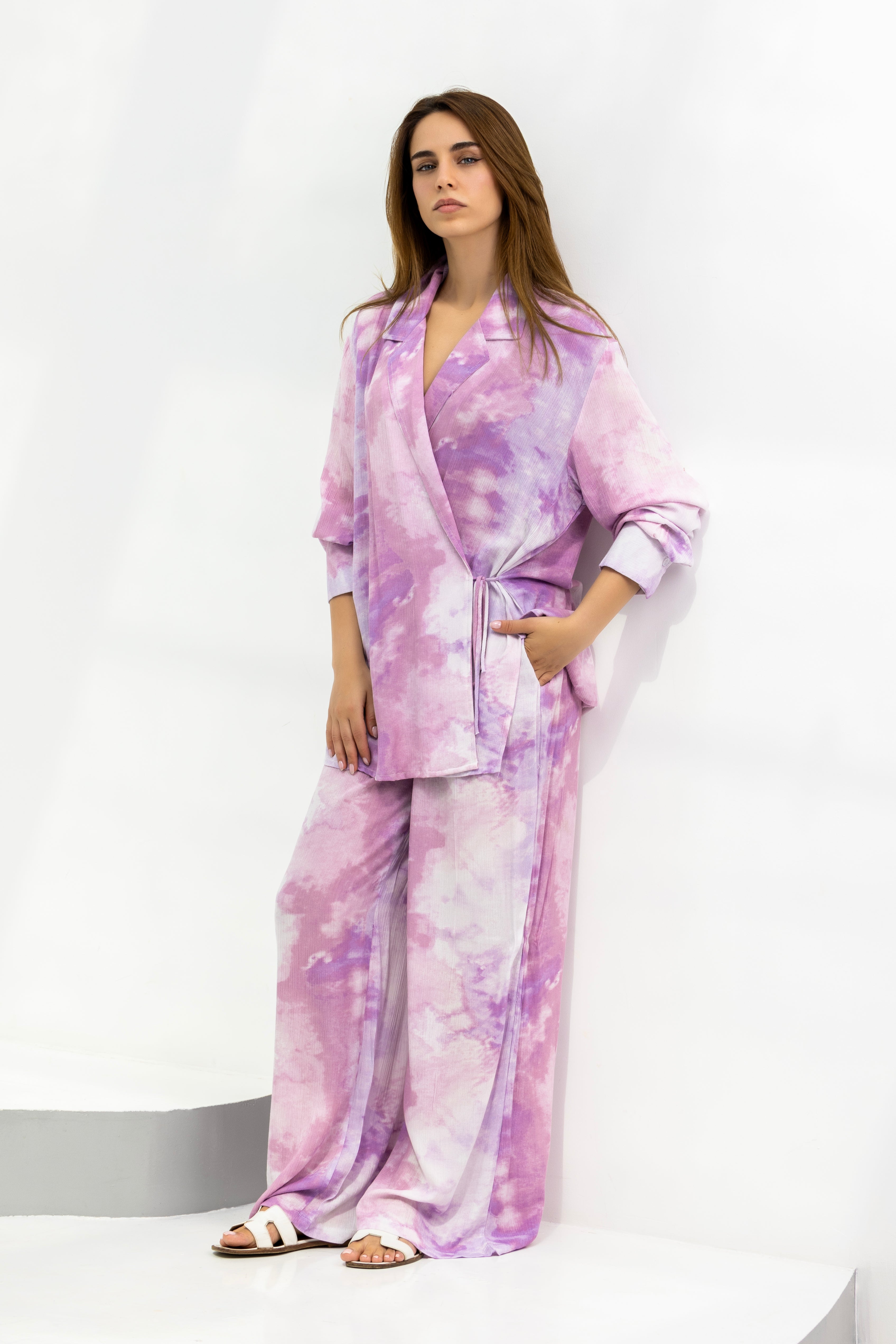 Purple Tie Dye Set