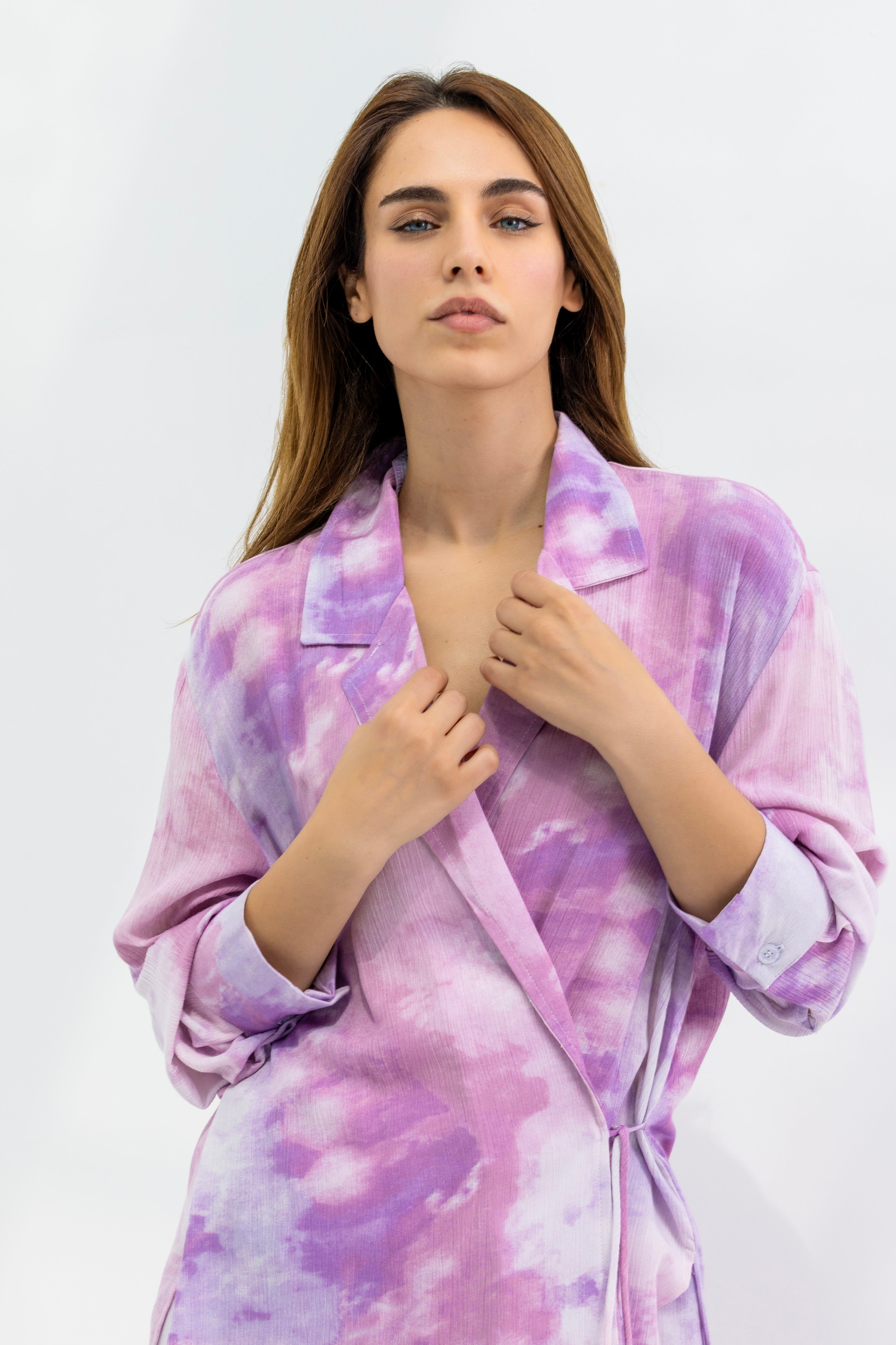 Purple Tie Dye Set