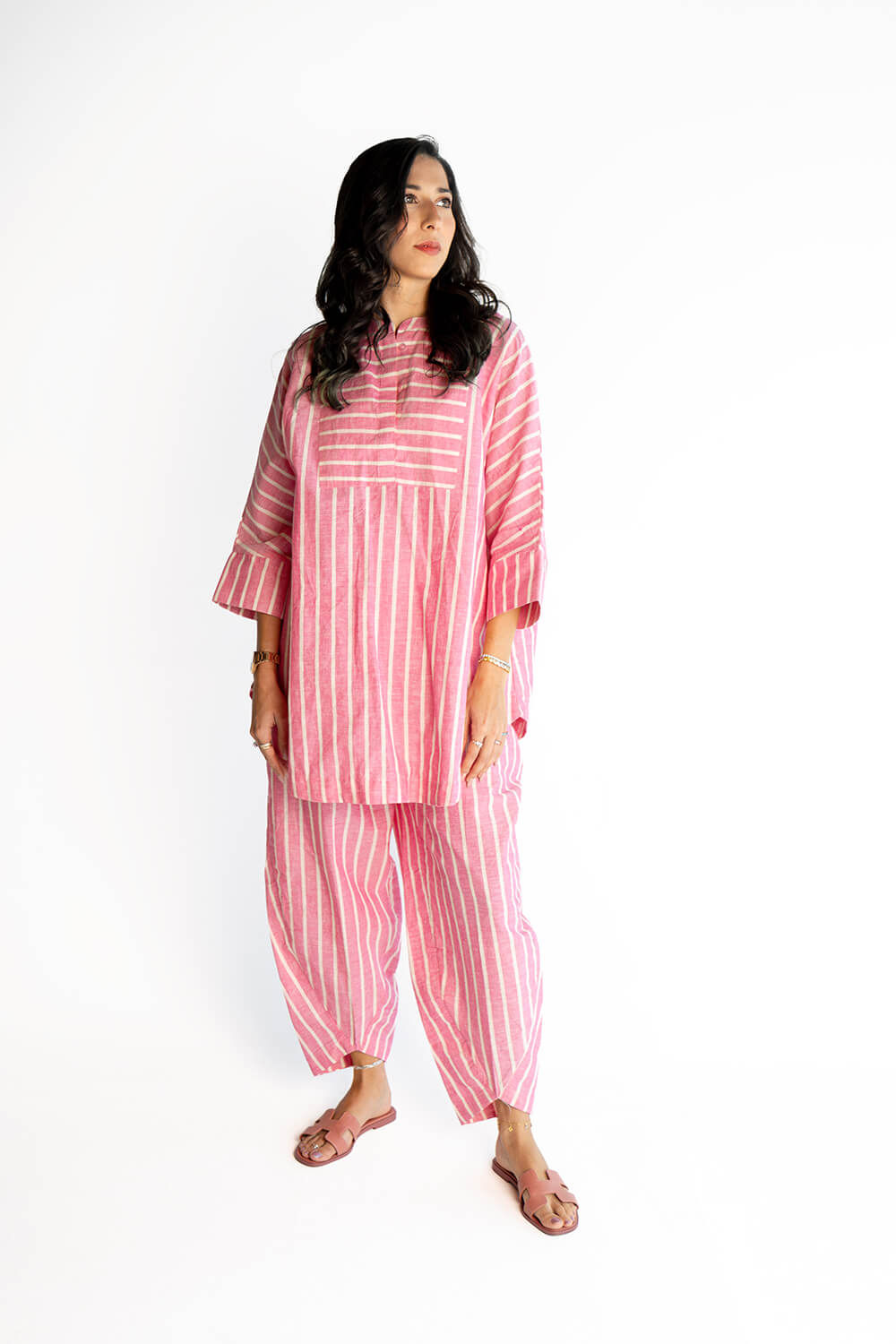 Pink Striped Set