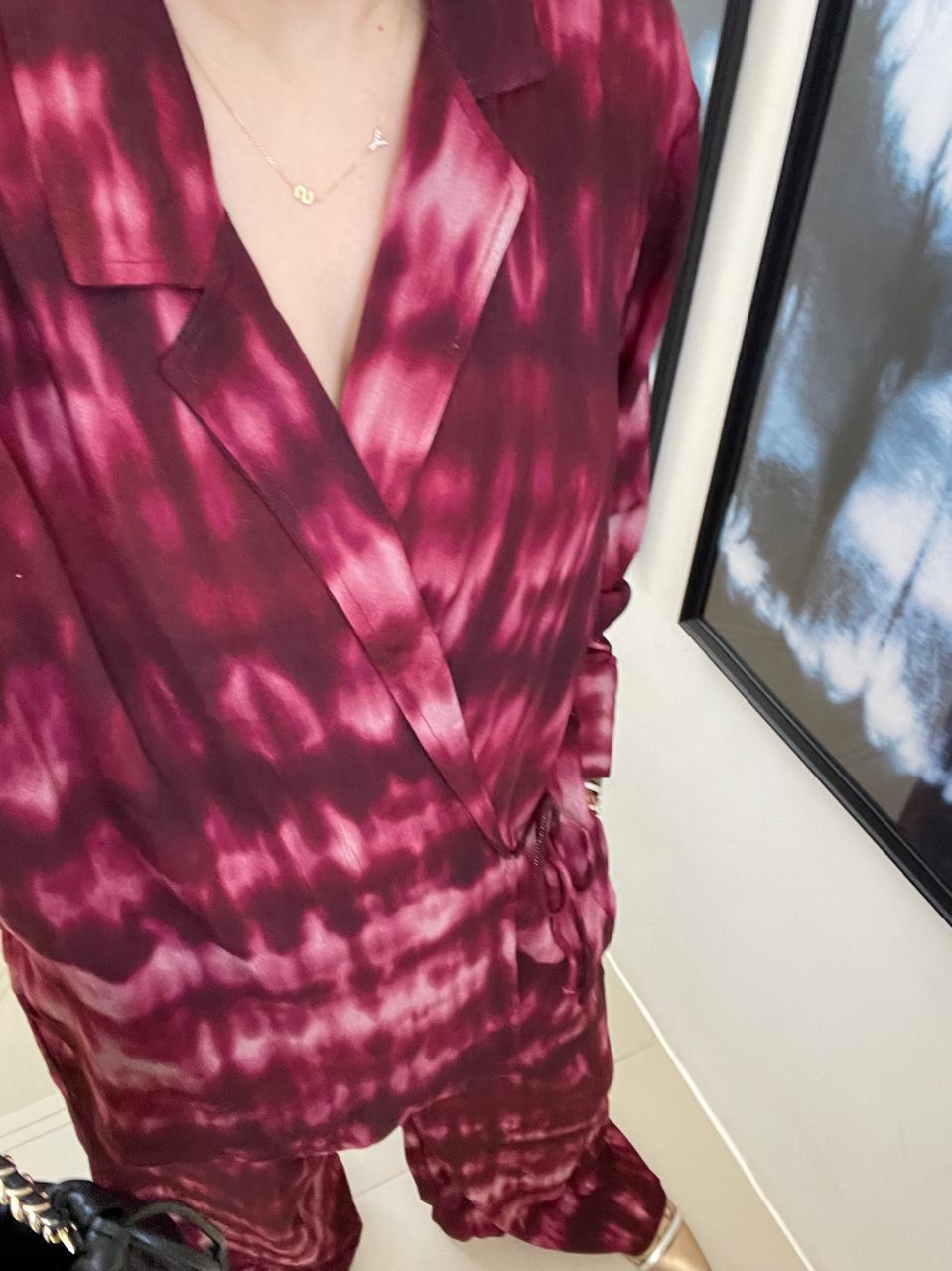 Maroon Tie Dye Set