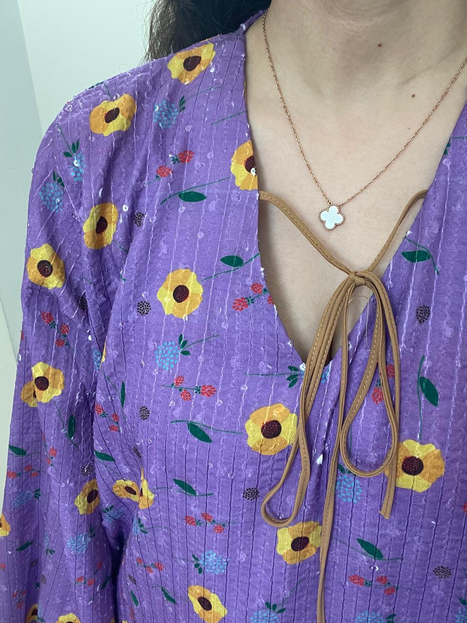 Purple Sequin Kaftan